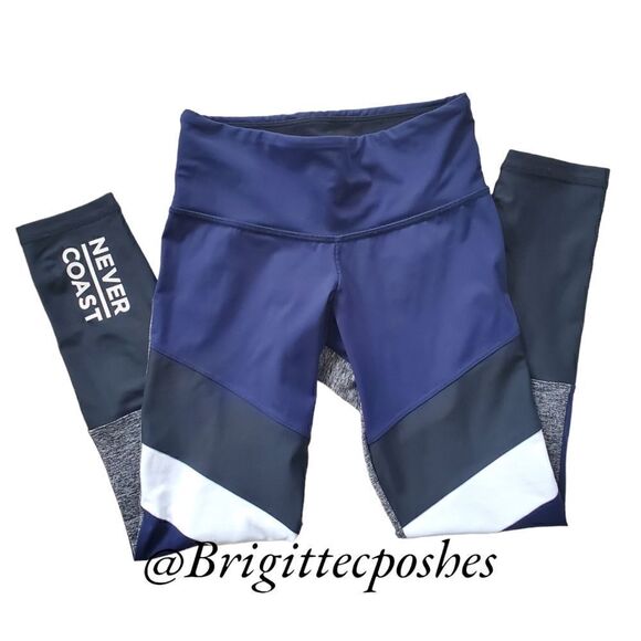 FLYWHEEL Blue/Black/White/Grey Leggings - Picture 1 of 6